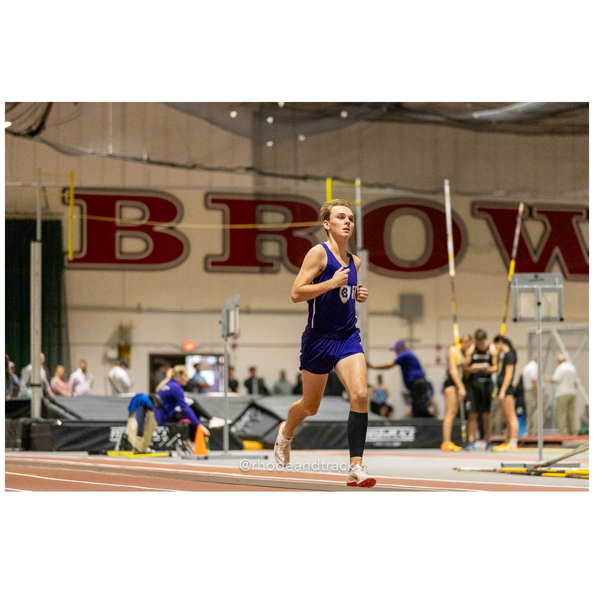 231202 Track Indoor Brown Alden Invitational 124 62 0482 – Alden Invitational Indoor Track Meet – Dec 2, 2023 – Providence RI – bib #124