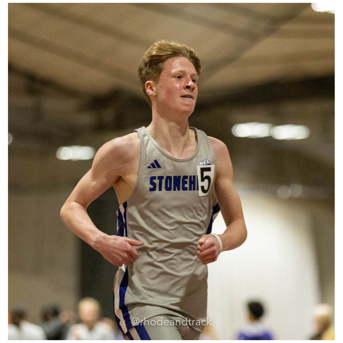 231202 Track Indoor Brown Alden Invitational 126 62 0497 – Alden Invitational Indoor Track Meet – Dec 2, 2023 – Providence RI – bib #126