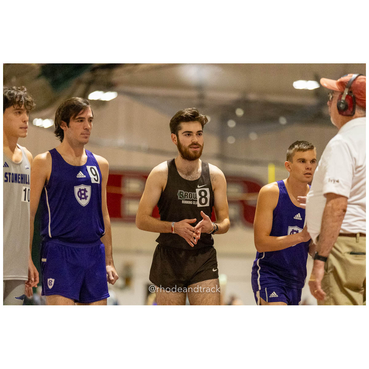 231202 Track Indoor Brown Alden Invitational 132 62 0523 – Alden Invitational Indoor Track Meet – Dec 2, 2023 – Providence RI – bib #132