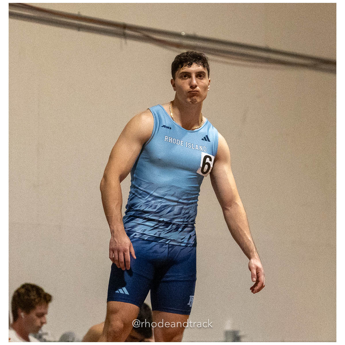 231202 Track Indoor Brown Alden Invitational 168 62 0687 – Alden Invitational Indoor Track Meet – Dec 2, 2023 – Providence RI – bib #168