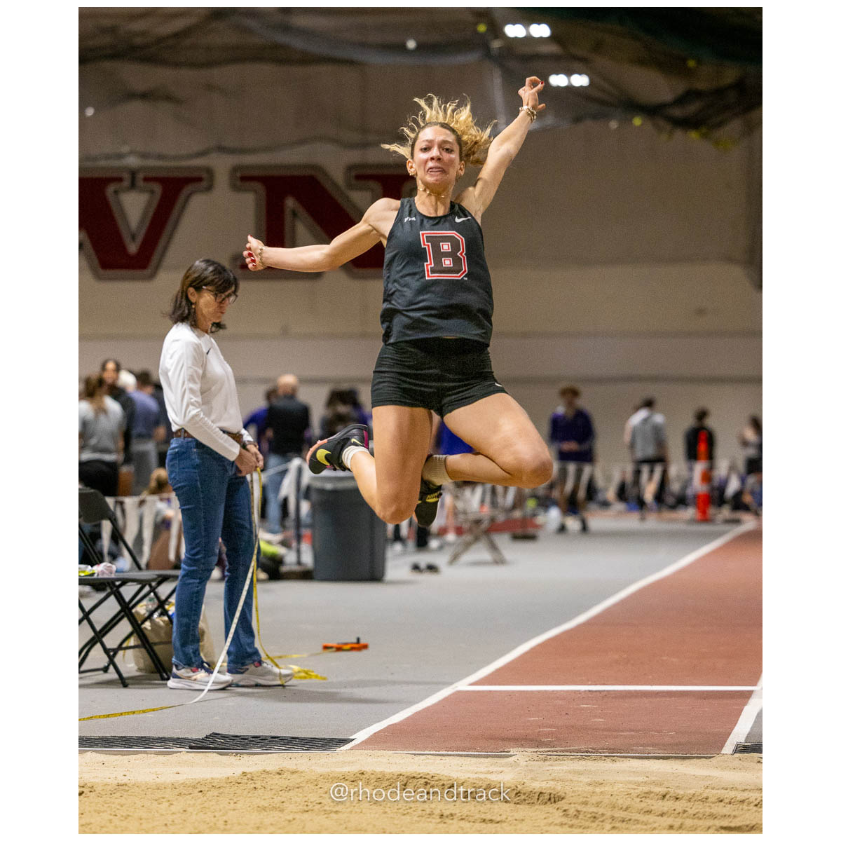 231202 Track Indoor Brown Alden Invitational 250 U1A4849 – Alden Invitational Indoor Track Meet – Dec 2, 2023 – Providence RI – bib #250