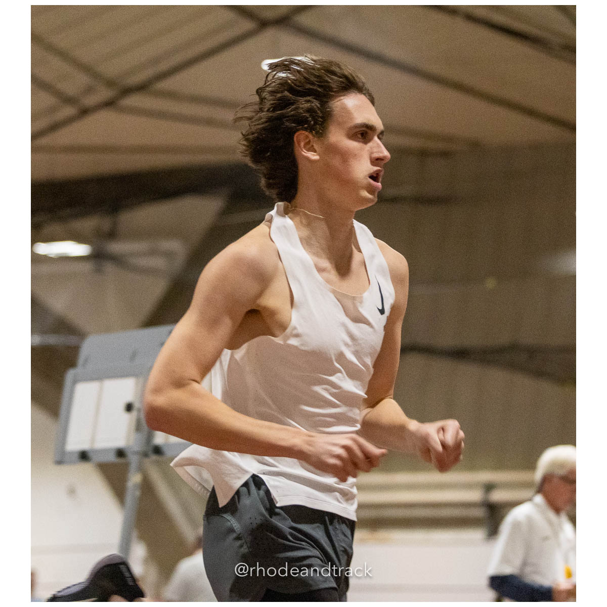 231202 Track Indoor Brown Alden Invitational 390 8P0A1316 – Alden Invitational Indoor Track Meet – Dec 2, 2023 – Providence RI – bib #390