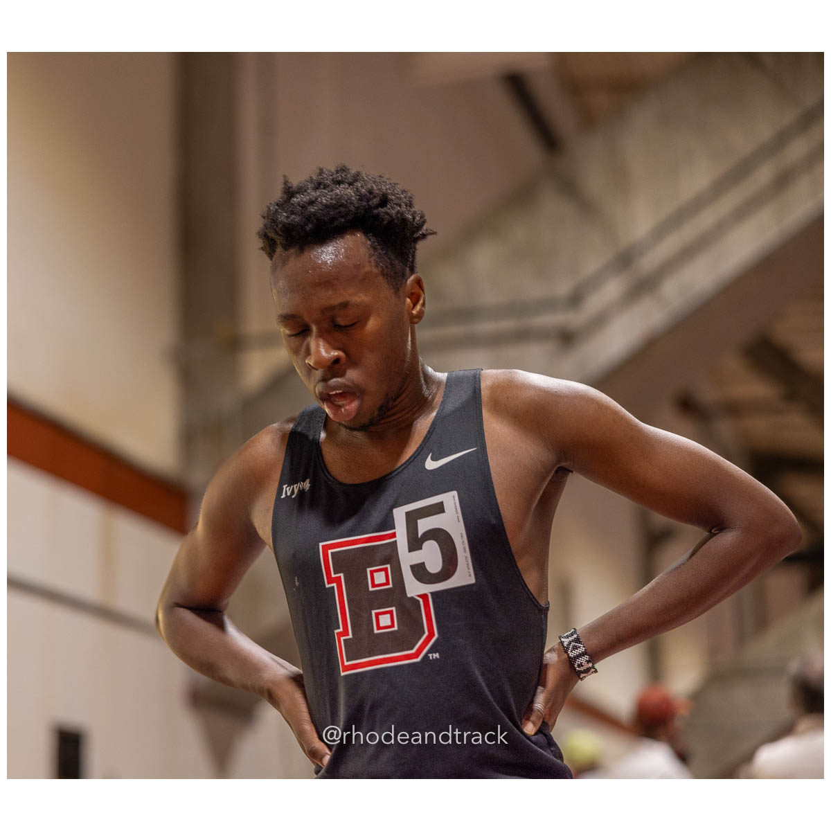 231202 Track Indoor Brown Alden Invitational 483 U1A5619 – Alden Invitational Indoor Track Meet – Dec 2, 2023 – Providence RI – bib #483