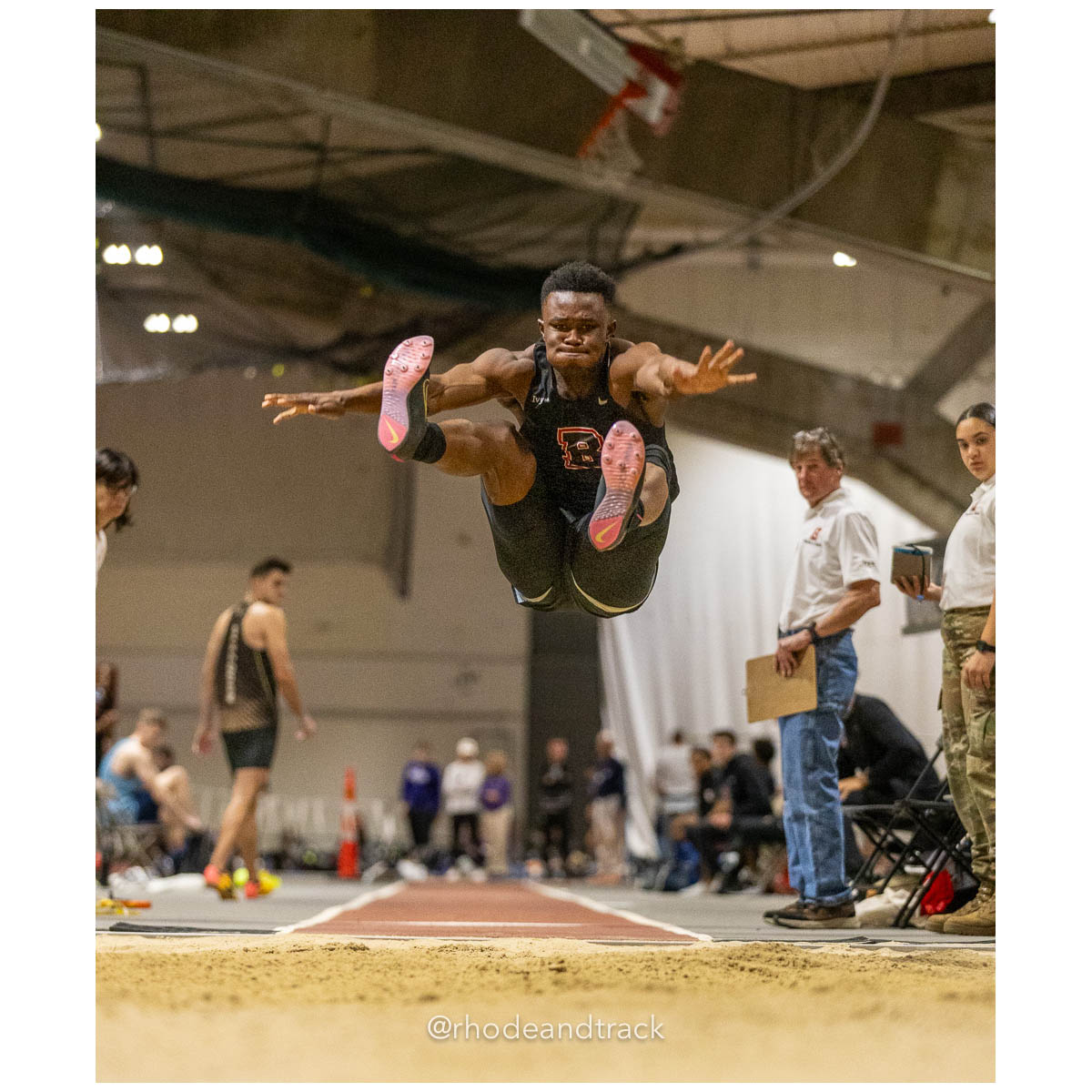 231202 Track Indoor Brown Alden Invitational 58 62 0183 – Alden Invitational Indoor Track Meet – Dec 2, 2023 – Providence RI – bib #58