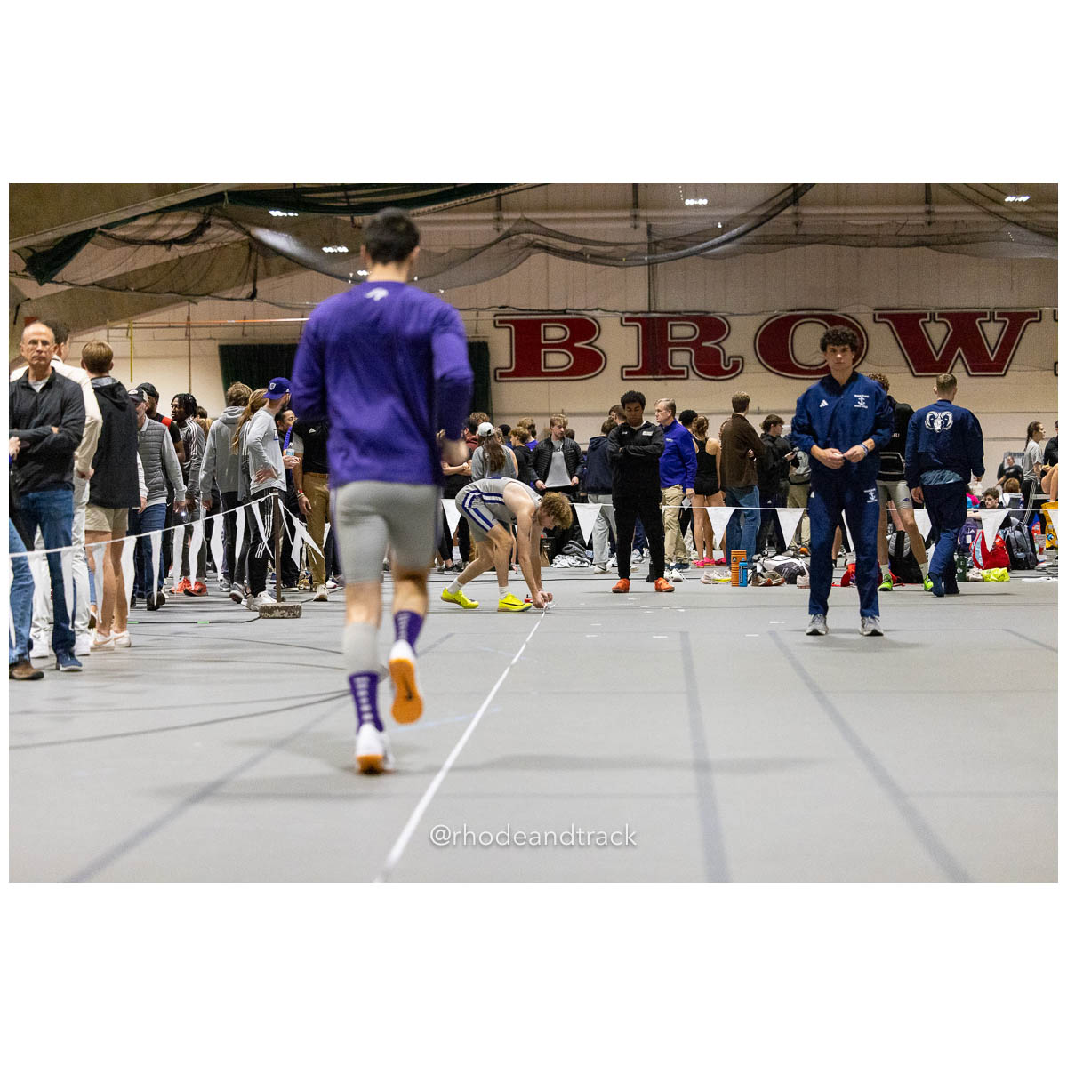 231202 Track Indoor Brown Alden Invitational 63 U1A4332 – Alden Invitational Indoor Track Meet – Dec 2, 2023 – Providence RI – bib #63