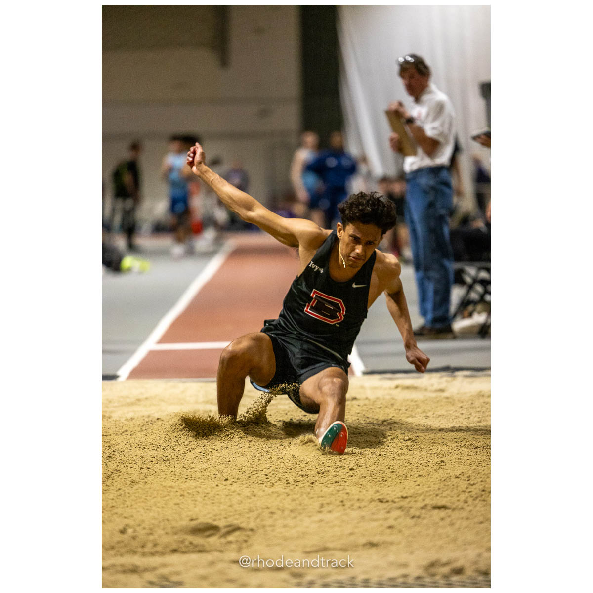 231202 Track Indoor Brown Alden Invitational 41 U1A4241 – Alden Invitational Indoor Track Meet – Dec 2, 2023 – Providence RI – bib #41