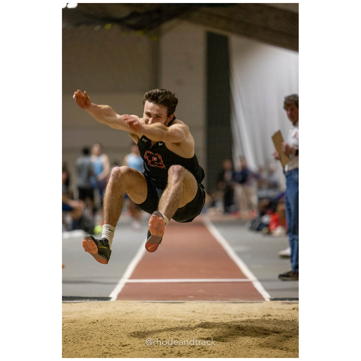 231202 Track Indoor Brown Alden Invitational 45 U1A4266 – Alden Invitational Indoor Track Meet – Dec 2, 2023 – Providence RI – bib #45
