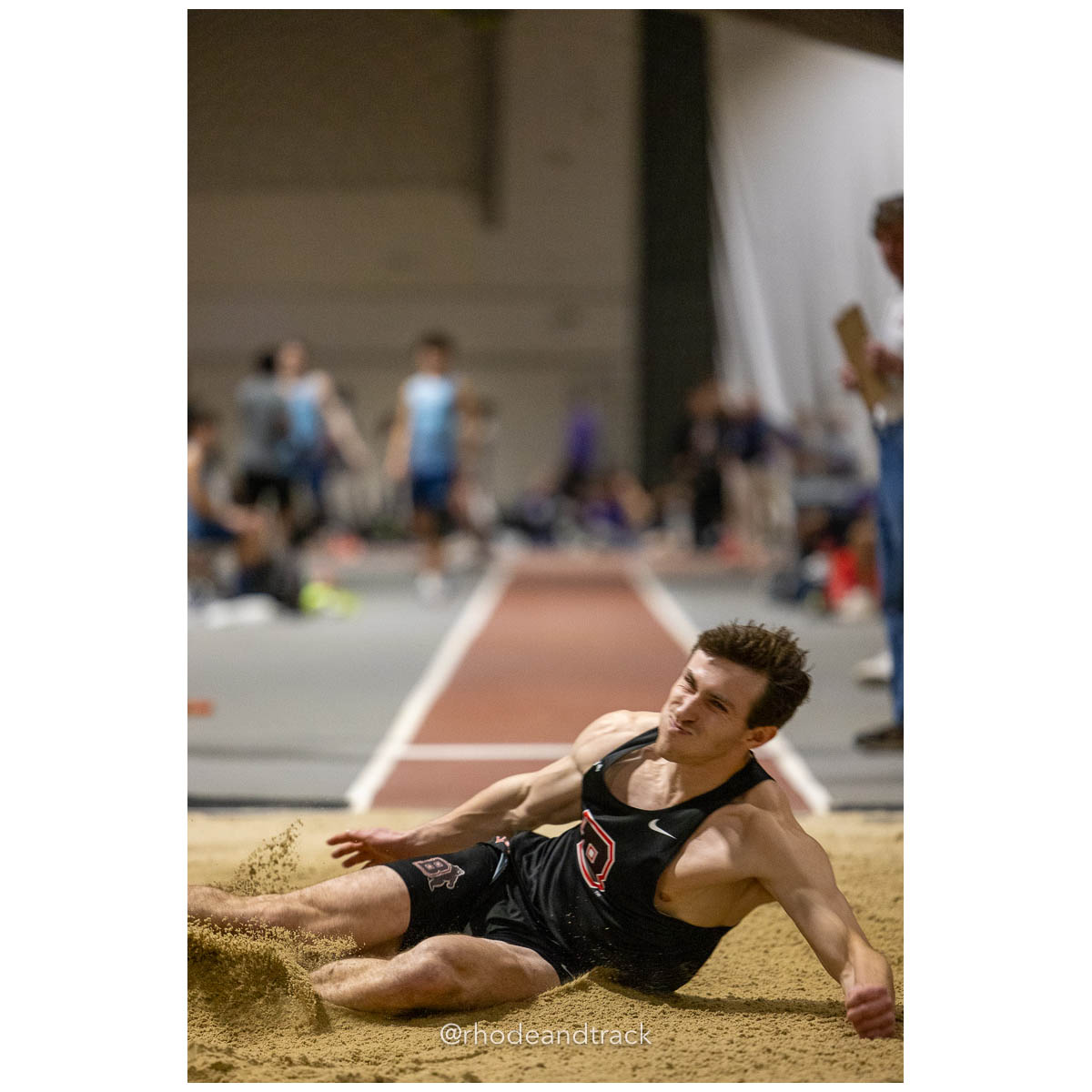 231202 Track Indoor Brown Alden Invitational 46 U1A4269 – Alden Invitational Indoor Track Meet – Dec 2, 2023 – Providence RI – bib #46