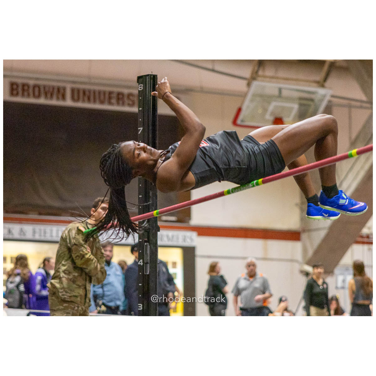 231202 Track Indoor Brown Alden Invitational 53 8P0A0058 – Alden Invitational Indoor Track Meet – Dec 2, 2023 – Providence RI – bib #53