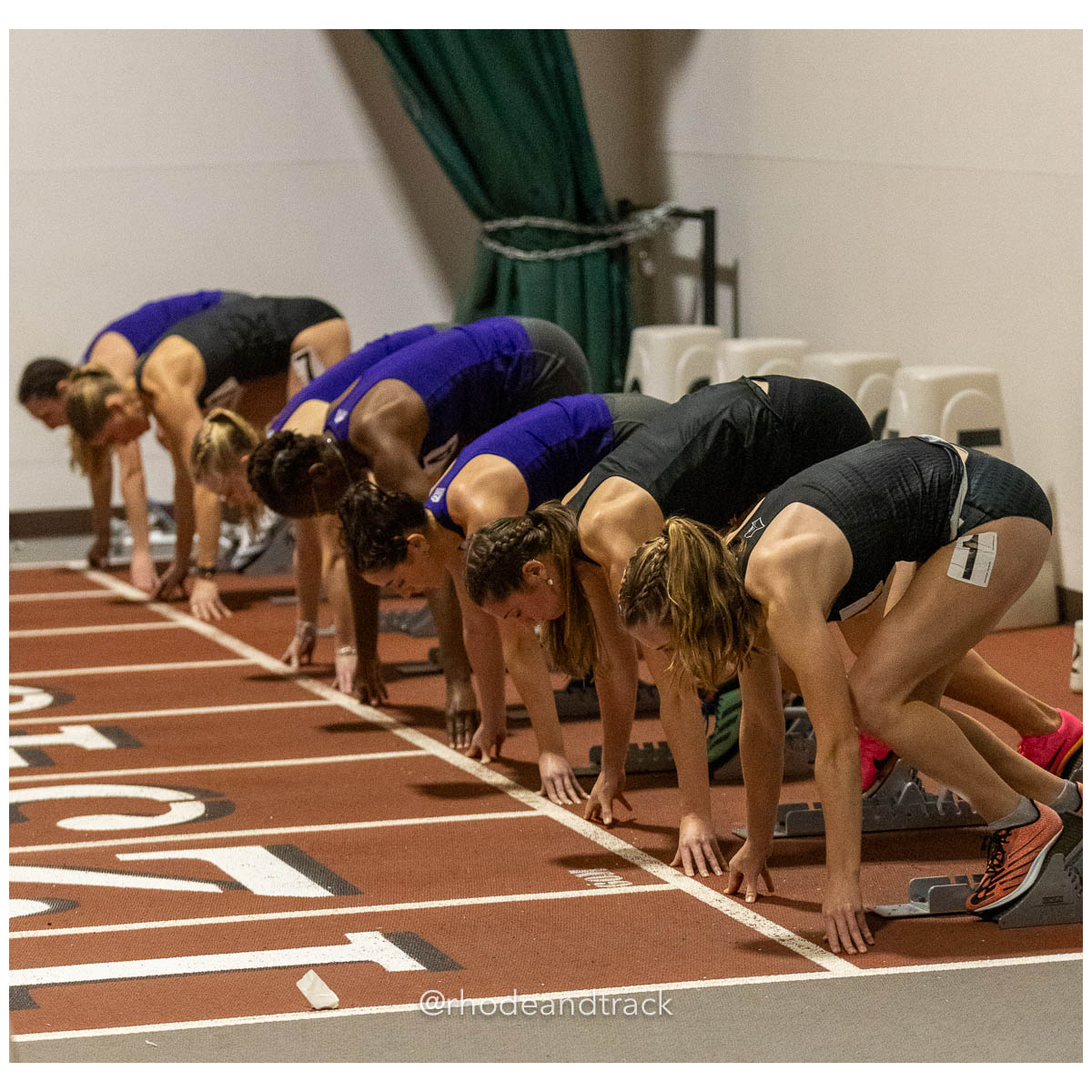 231202 Track Indoor Brown Alden Invitational 61 62 0190 – Alden Invitational Indoor Track Meet – Dec 2, 2023 – Providence RI – bib #61