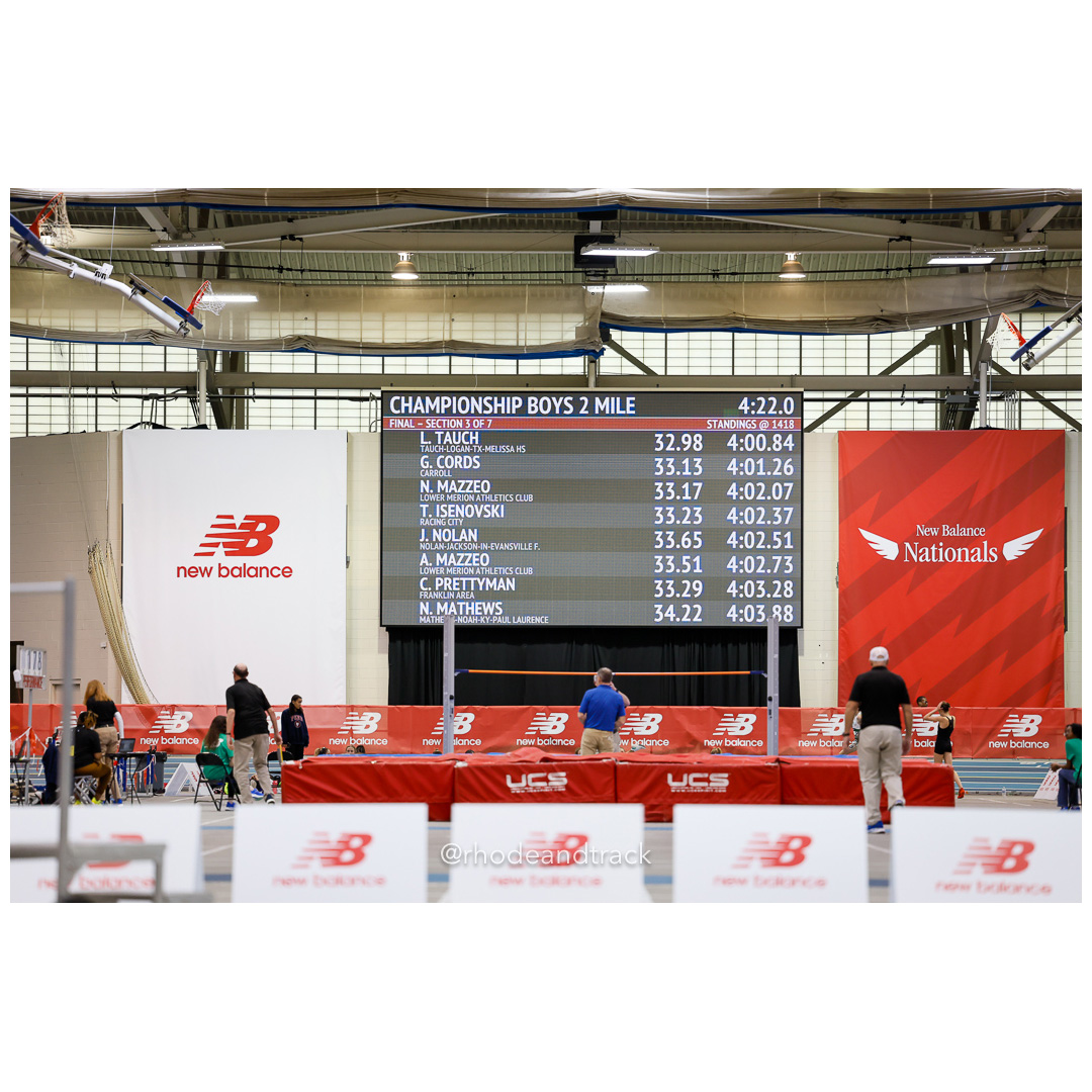2024 New Balance Indoor Nationals Boys 2 Mile – New Balance Indoor Nationals – Mar 9, 2024 – Boston – bib #242