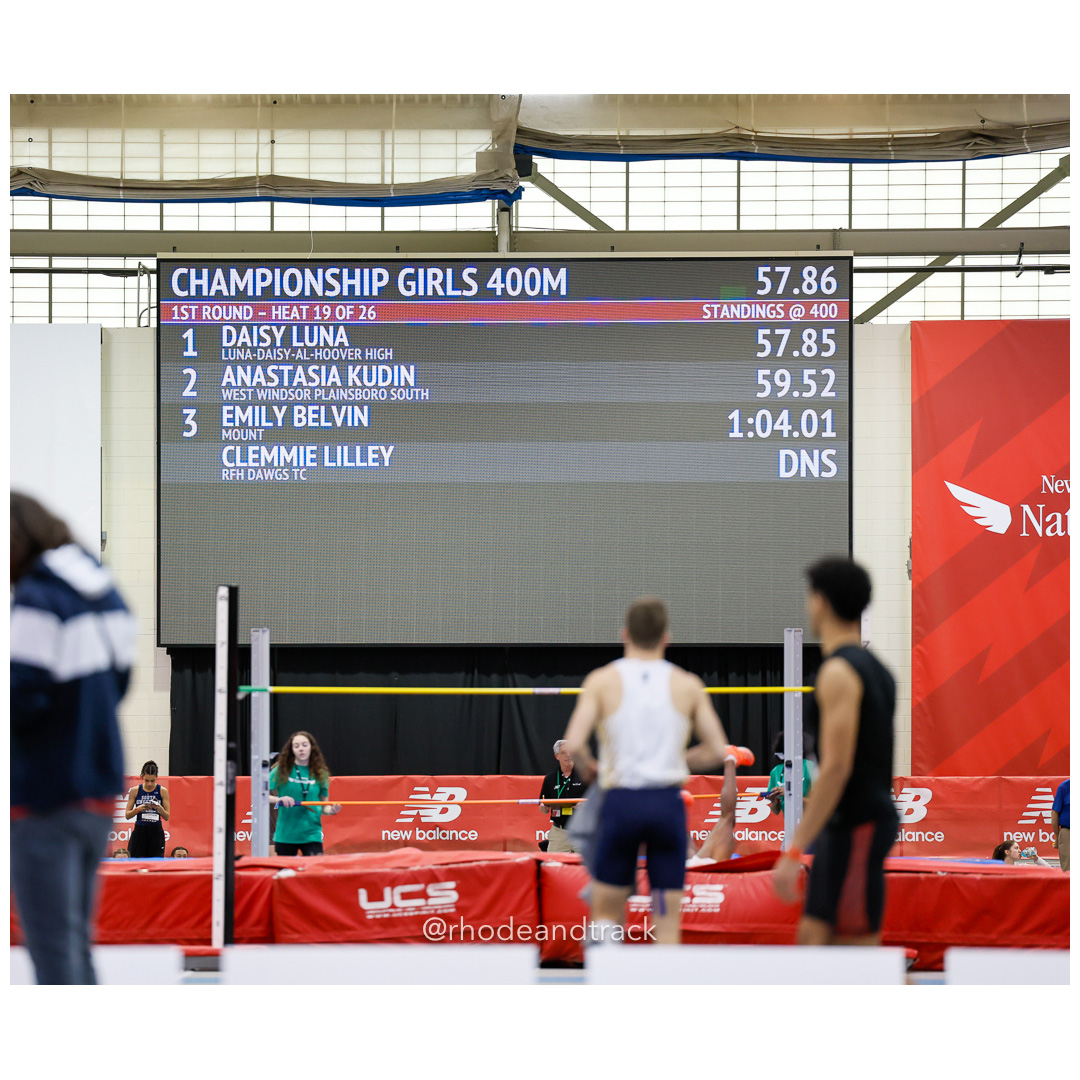 2024 New Balance Indoor Nationals Girls 400m – New Balance Indoor Nationals – Mar 9, 2024 – Boston – bib #133