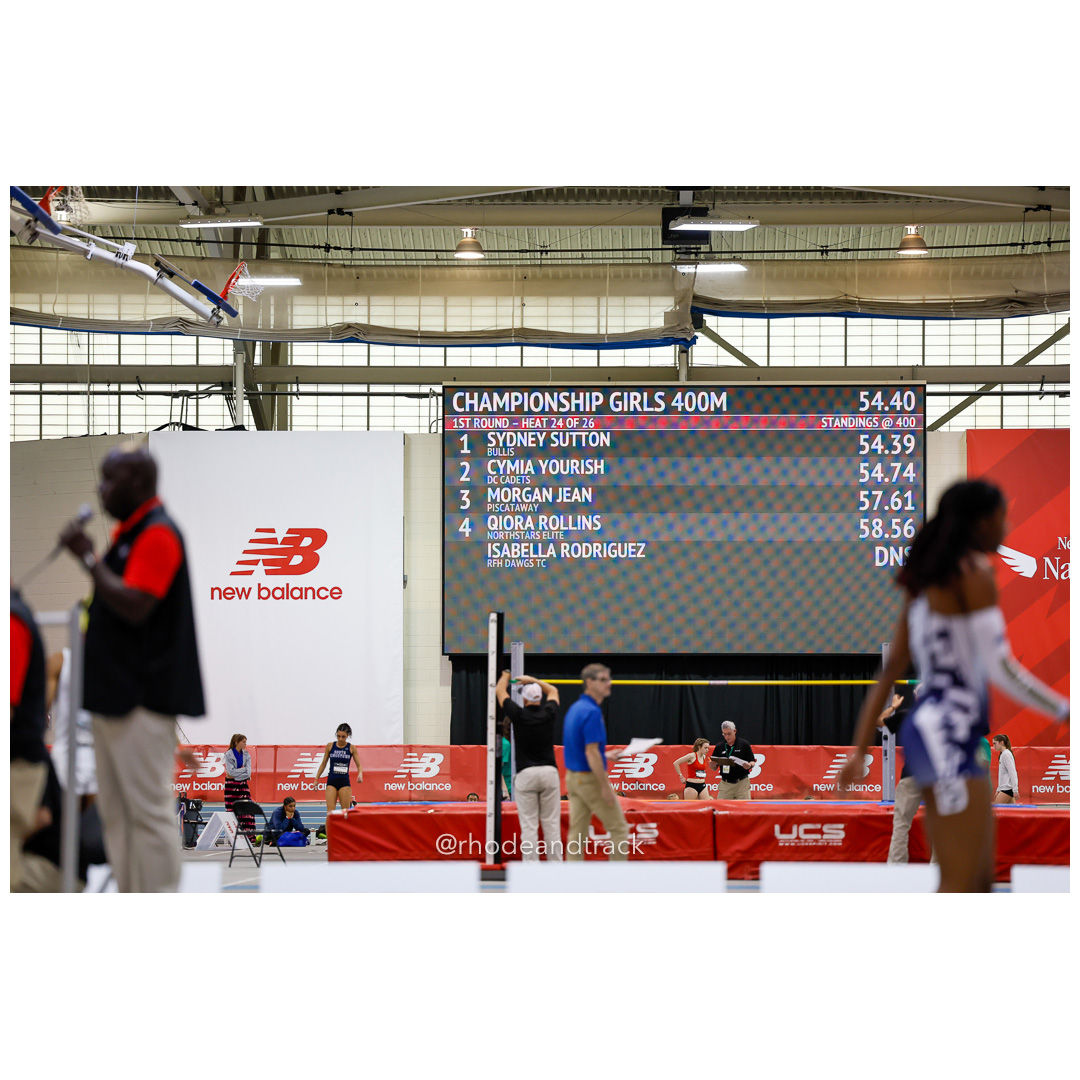 2024 New Balance Indoor Nationals Girls 400m – New Balance Indoor Nationals – Mar 9, 2024 – Boston – bib #178