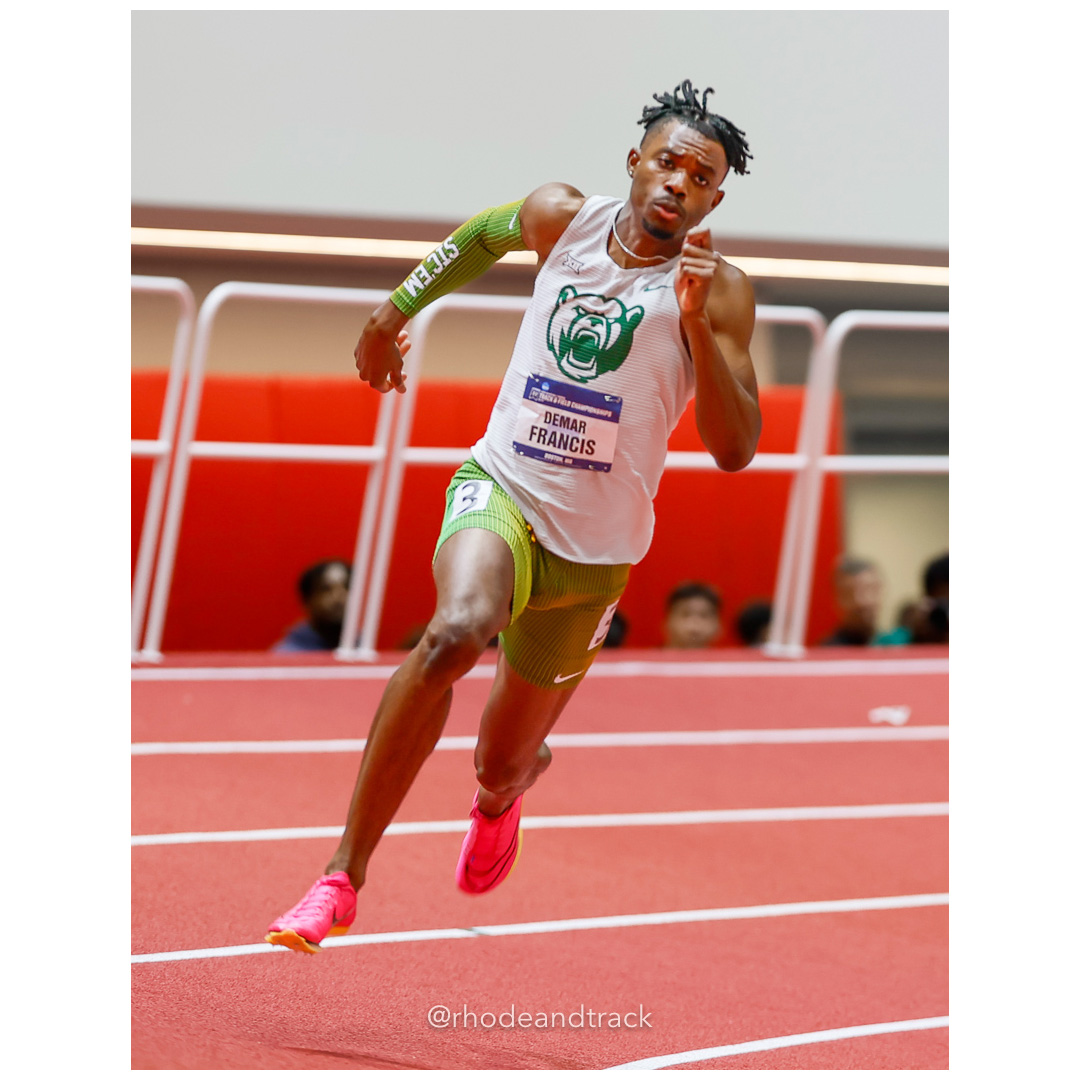 Demar Francis Baylor Mens 200m 2024 NCAA Division 1 Finals Boston MA – NCAA Division 1 Indoor Track And Field Championships – Boston, MA –…
