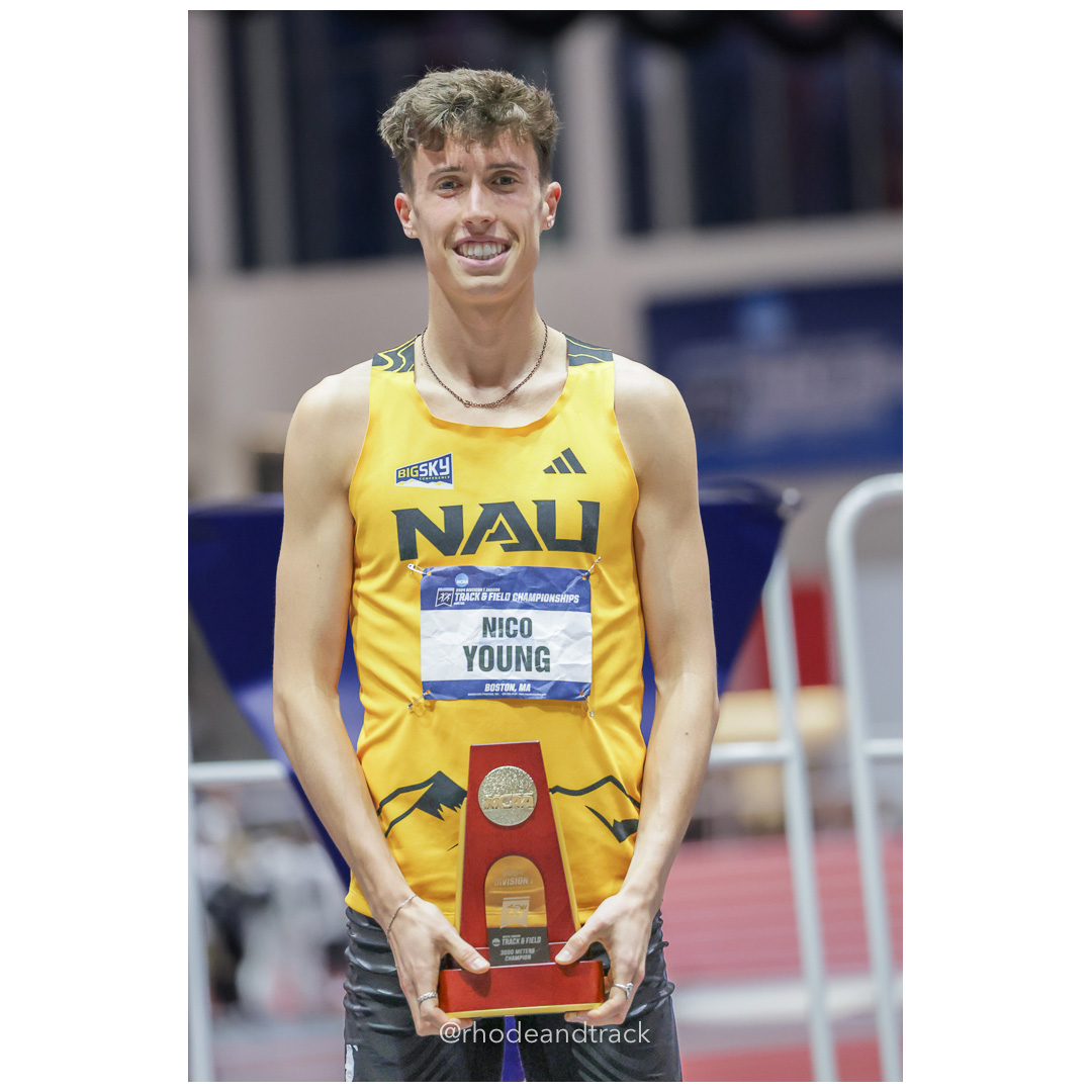 Nico Young Northern Arizona Mens 3000m 2024 NCAA Division 1 Finals Boston MA – NCAA Division 1 Indoor Track And Field Championships – Bosto…