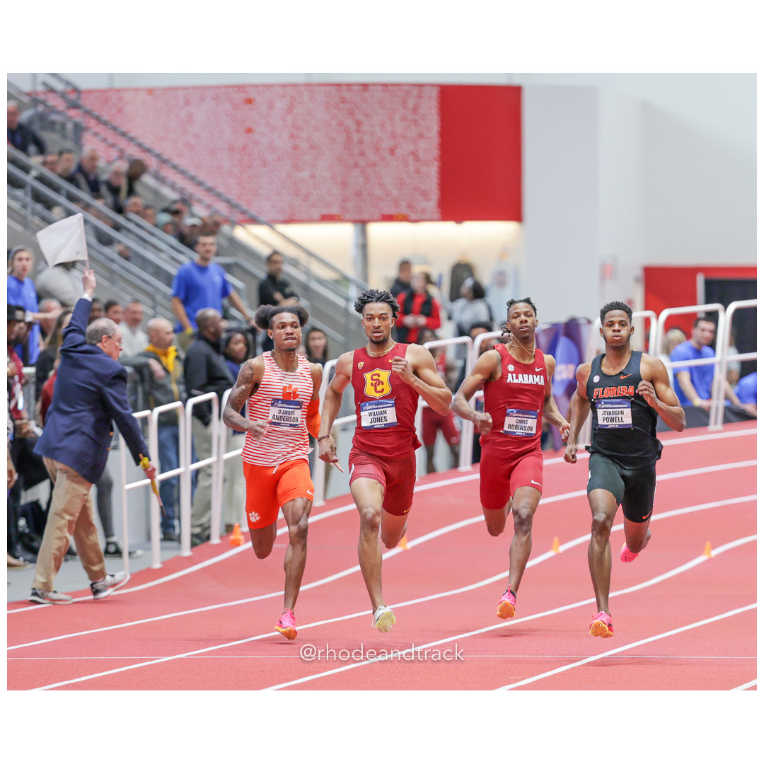 William JONES USC JeVaughn POWELL Florida Chris ROBINSON Alabama D'Andre ANDERSON Clemson Mens 400m 2024 NCAA Division 1 Finals Boston MA –…