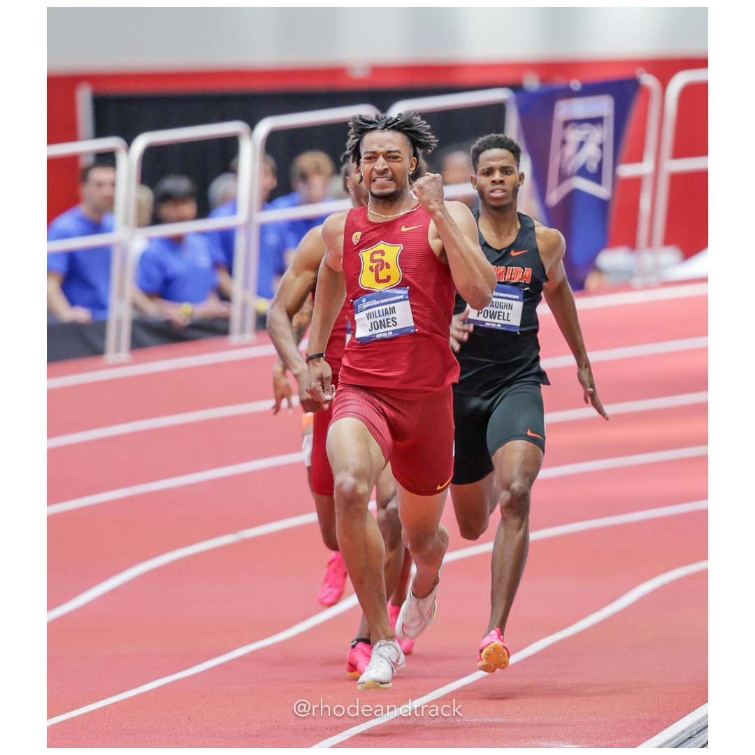 William JONES USC JeVaughn POWELL Florida Chris ROBINSON Alabama D'Andre ANDERSON Clemson Mens 400m 2024 NCAA Division 1 Finals Boston MA –…