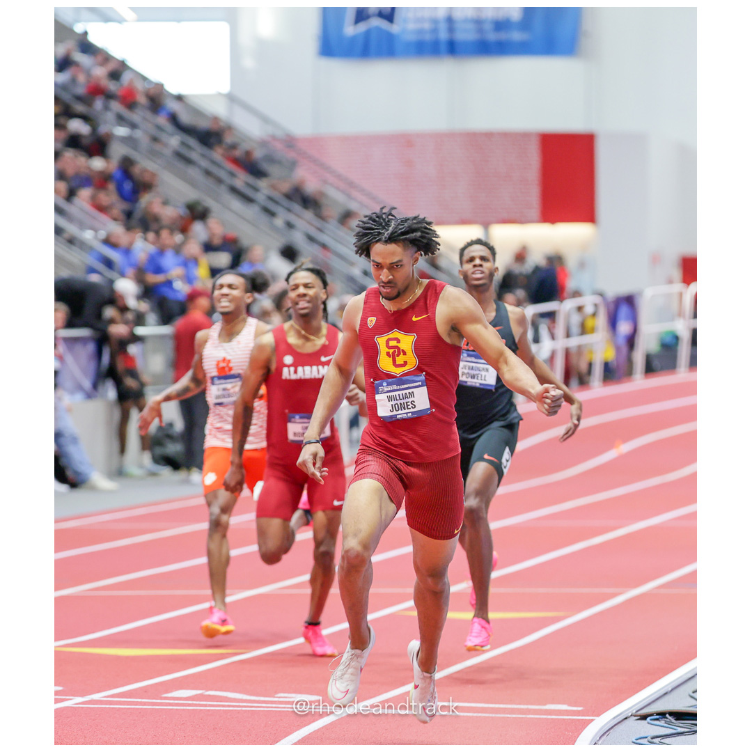 William JONES USC JeVaughn POWELL Florida Chris ROBINSON Alabama D'Andre ANDERSON Clemson Mens 400m 2024 NCAA Division 1 Finals Boston MA –…