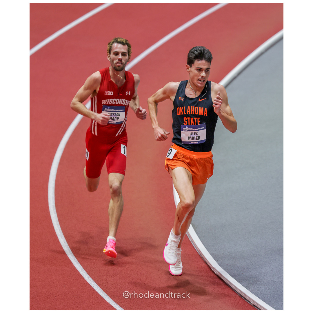 Alex MAIER Oklahoma State Jackson SHARP Wisconsin Mens 5000m 2024 NCAA Division 1 Finals Boston MA – NCAA Division 1 Indoor Track And Field…