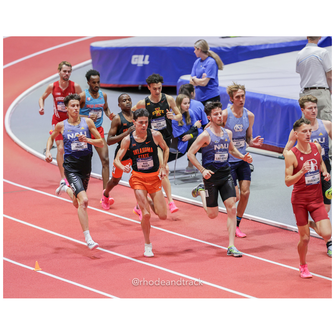Nico YOUNG Northern Arizona Aaron LAS HERAS Northern Arizona Alex Maier Oklahoma State Mens 5000m 2024 NCAA Division 1 Finals Boston MA – N…