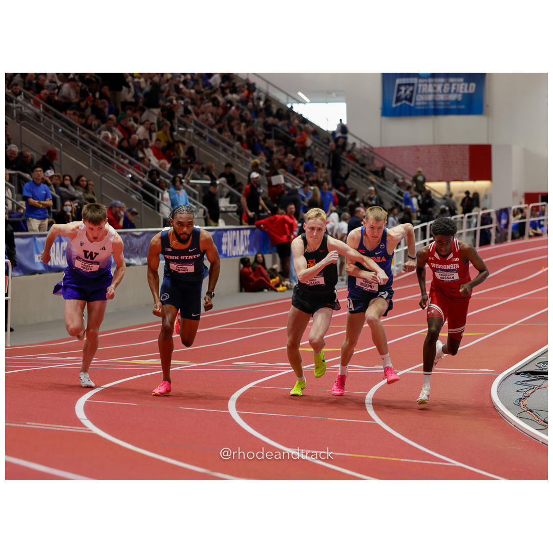 Abdullahi HASSAN Wisconsin Conor MURPHY Virginia Finley MCLEAR Iowa State Handal ROBAN Penn State Nathan GREEN Washington Mens 800m 2024 NC…