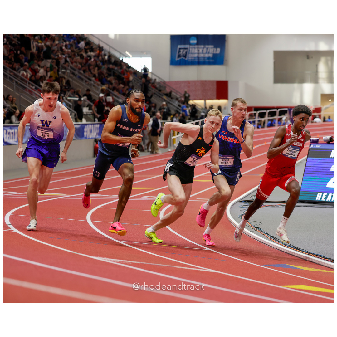 Abdullahi HASSAN Wisconsin Conor MURPHY Virginia Finley MCLEAR Iowa State Handal ROBAN Penn State Nathan GREEN Washington Mens 800m 2024 NC…