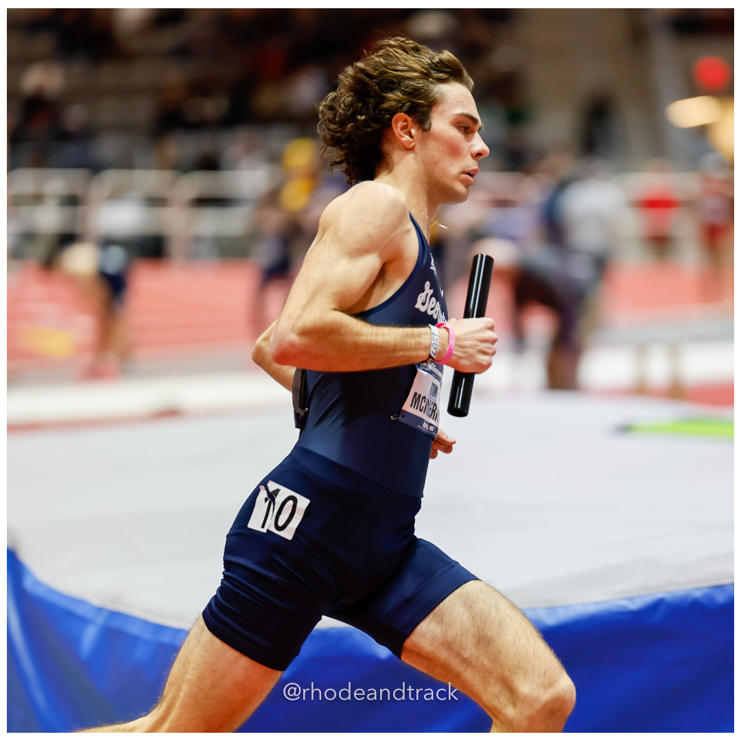 Tim McInerney Georgetown Mens DMR 2024 NCAA Division 1 Finals Boston MA – NCAA Division 1 Indoor Track And Field Championships – Boston, MA…