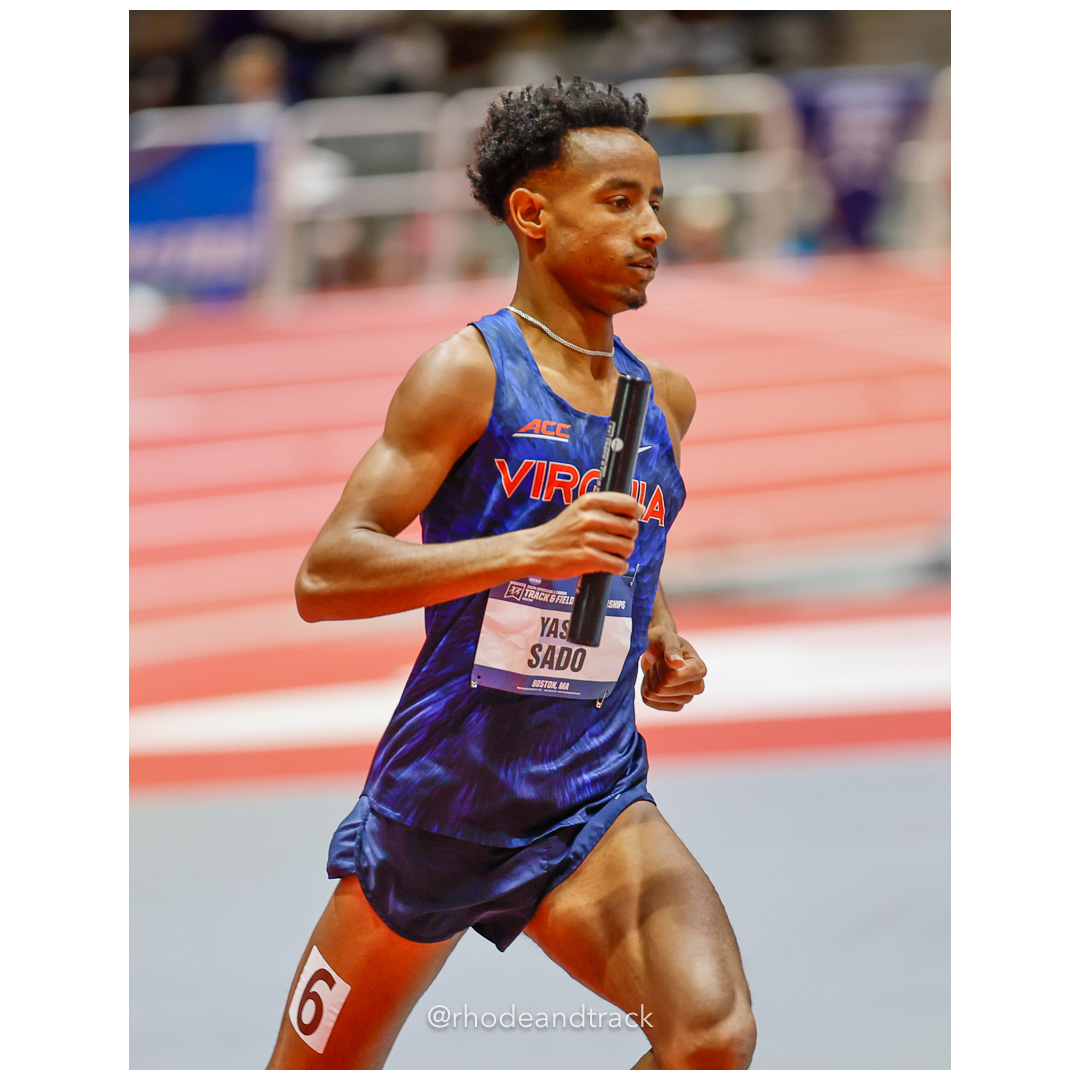 Yasin Sado Virginia Mens DMR 2024 NCAA Division 1 Finals Boston MA – NCAA Division 1 Indoor Track And Field Championships – Boston, MA – bi…