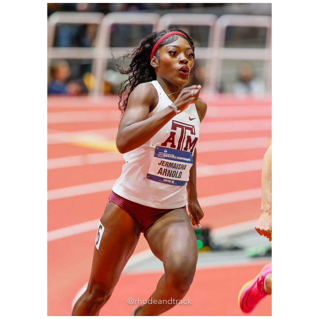 Jermaisha ARNOLD Texas A&M Womens 400m 2024 NCAA Division 1 Finals Boston MA – NCAA Division 1 Indoor Track And Field Championships – Bosto…