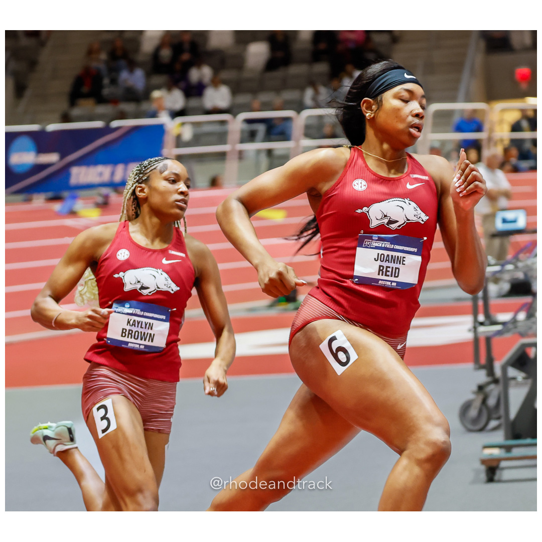 Kaylyn BROWN Arkansas Joanne REID Arkansas Womens 400m 2024 NCAA Division 1 Finals Boston MA – NCAA Division 1 Indoor Track And Field Champ…