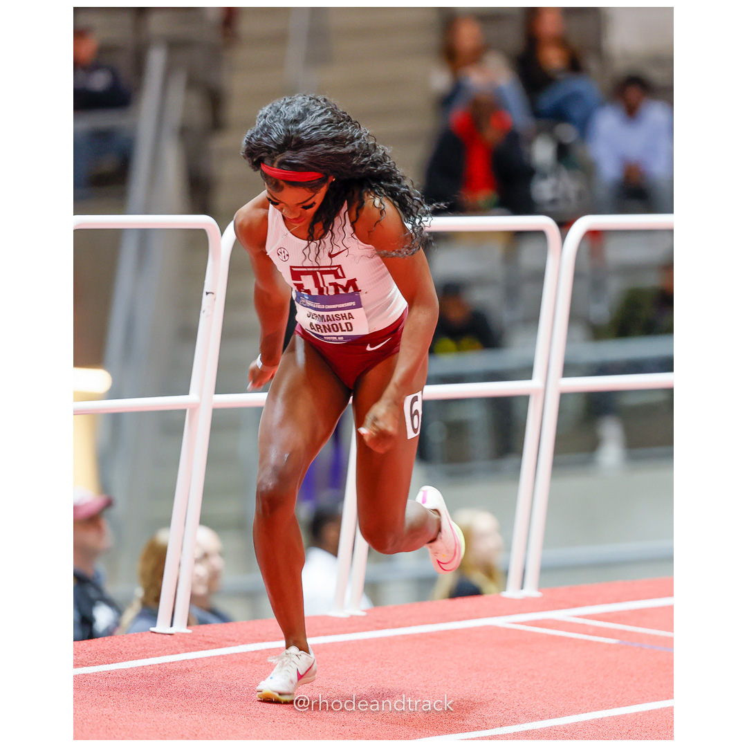 Jermaisha ARNOLD Texas A&M Womens 400m 2024 NCAA Division 1 Finals Boston MA – NCAA Division 1 Indoor Track And Field Championships – Bosto…