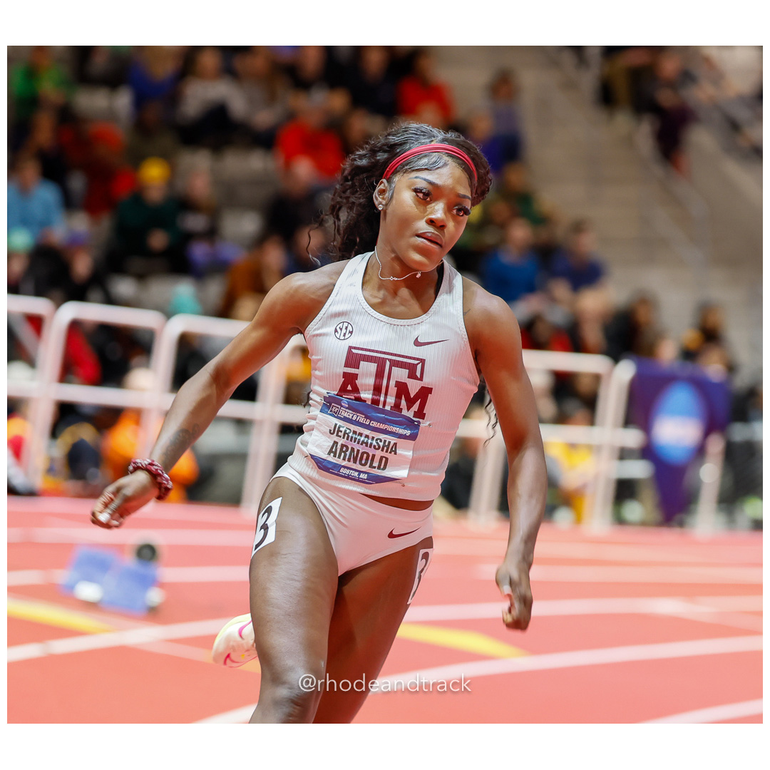 Jermaisha Arnold Texas A&M Womens 400m 2024 NCAA Division 1 Finals Boston MA – NCAA Division 1 Indoor Track And Field Championships – Bosto…
