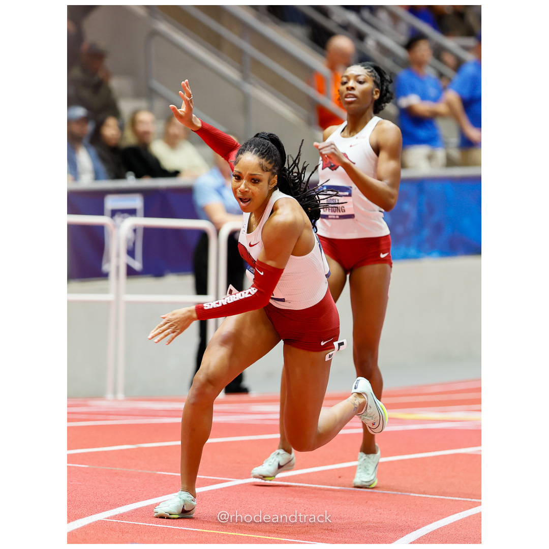 Amber Anning Arkansas Rosey Effiong Arkansas Womens 400m 2024 NCAA Division 1 Finals Boston MA – NCAA Division 1 Indoor Track And Field Cha…