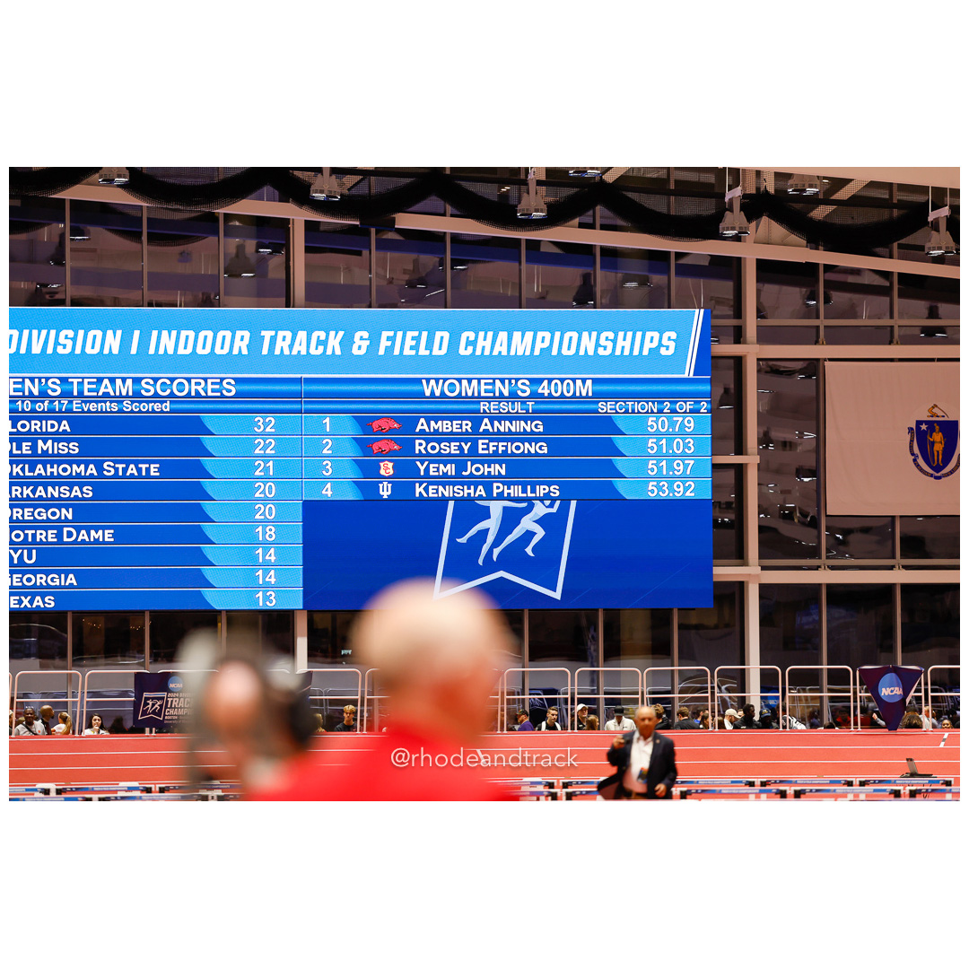 Womens 400m 2024 NCAA Division 1 Finals Boston MA – NCAA Division 1 Indoor Track And Field Championships – Boston, MA – bib #400