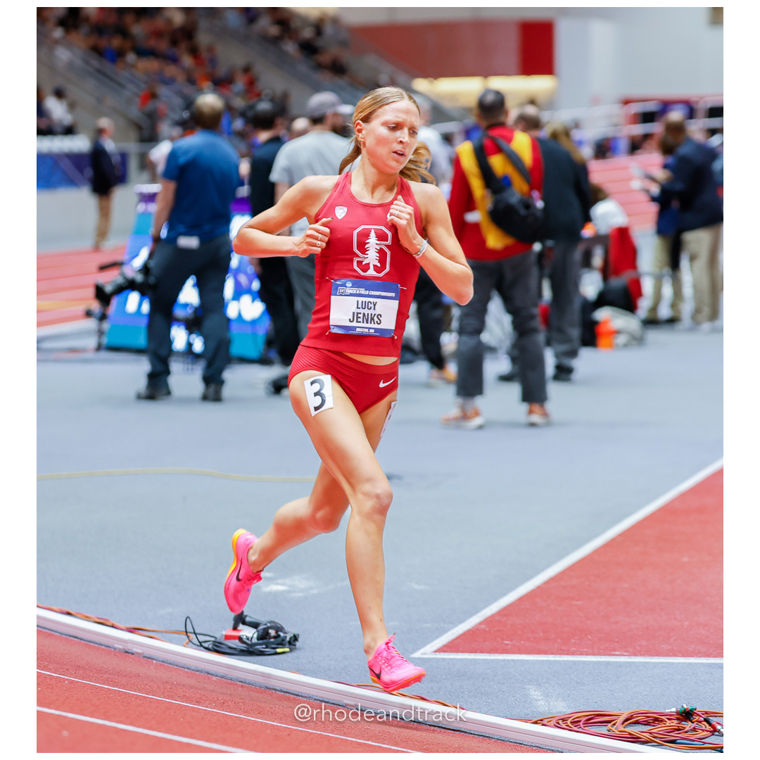 Lucy JENKS Stanford Womens 5000m 2024 NCAA Division 1 Finals Boston MA – NCAA Division 1 Indoor Track And Field Championships – Boston, MA…