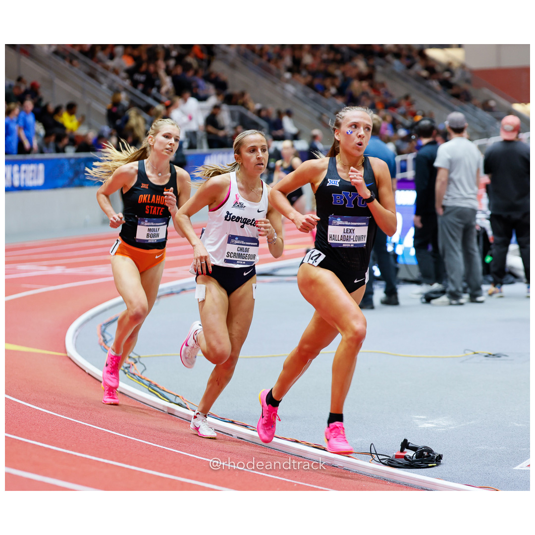 Molly BORN Oklahoma State Lexy HALLADAY-LOWRY BYU Chloe SCRIMGEOUR Georgetown Womens 5000m 2024 NCAA Division 1 Finals Boston MA – NCAA Div…