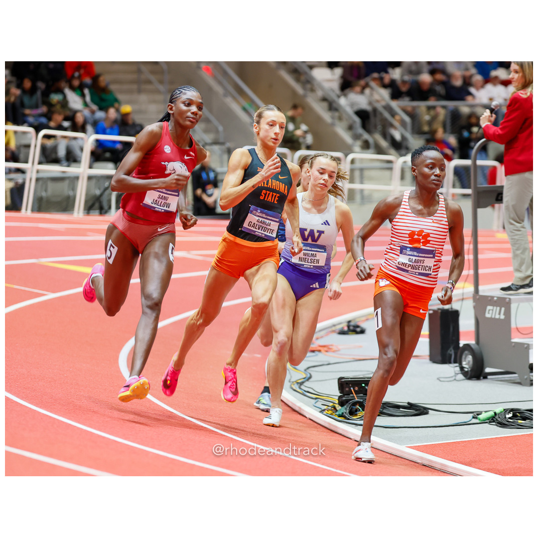 Gladys CHEPNGETICH Clemson Maggi CONGDON Northern Arizona Wilma NIELSEN Washington Gabija GALVYDYTE Oklahoma State Sanu JALLOW Arkansas Wom…