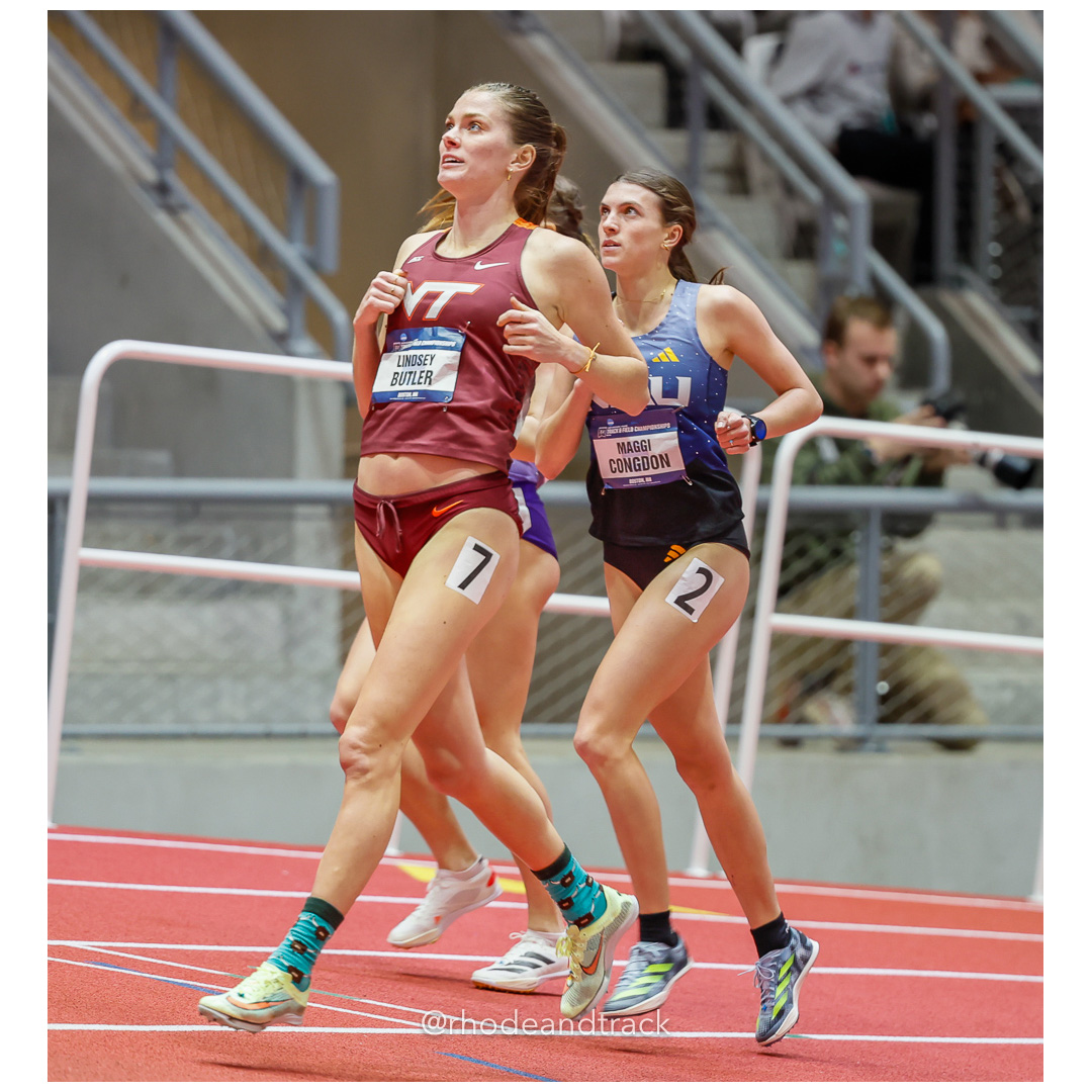 Lindsey BUTLER Virginia Tech Maggi Congdon Northern Arizona Womens 800m 2024 NCAA Division 1 Finals Boston MA – NCAA Division 1 Indoor Trac…