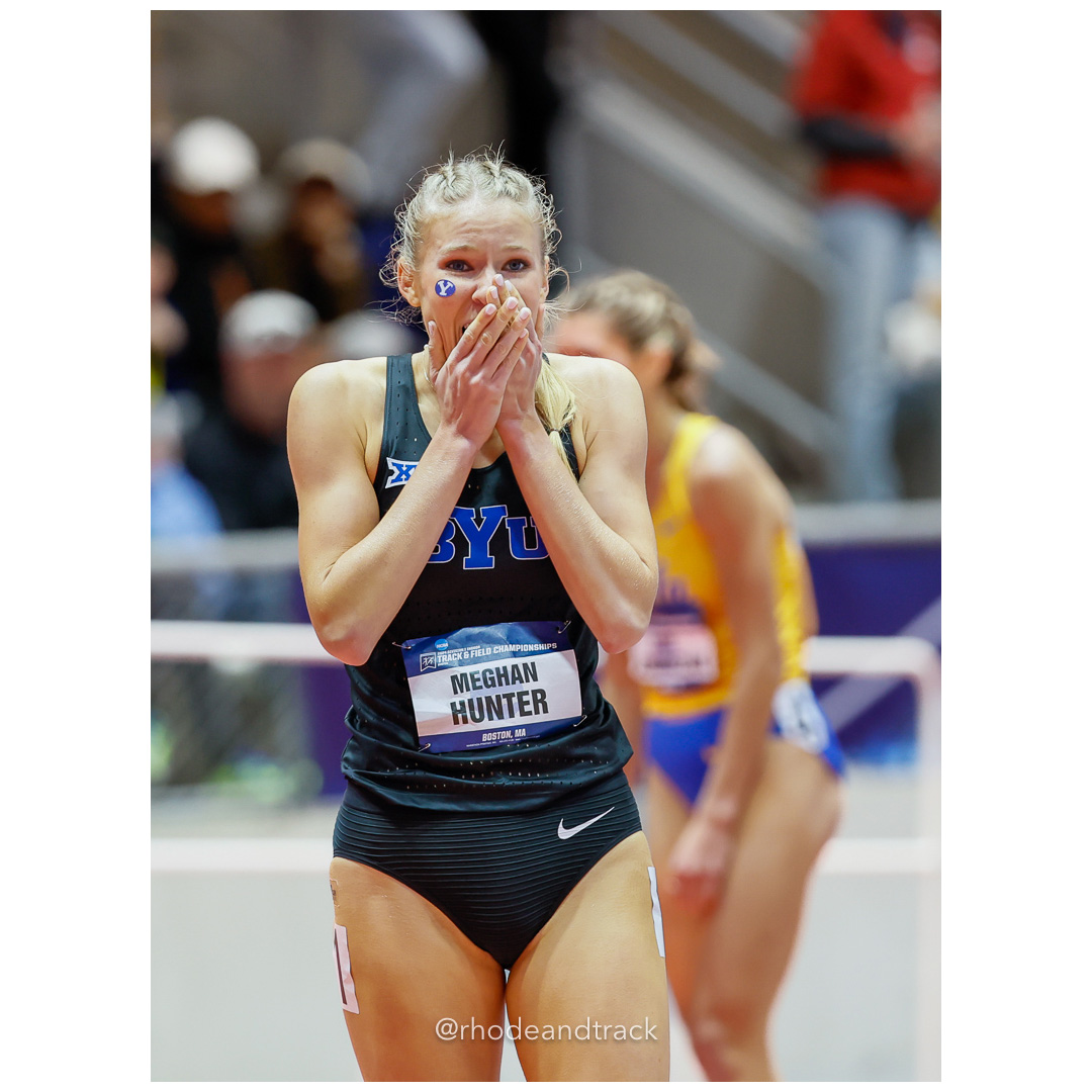 Meghan Hunter BYU Womens 800m 2024 NCAA Division 1 Finals Boston MA – NCAA Division 1 Indoor Track And Field Championships – Boston, MA – b…
