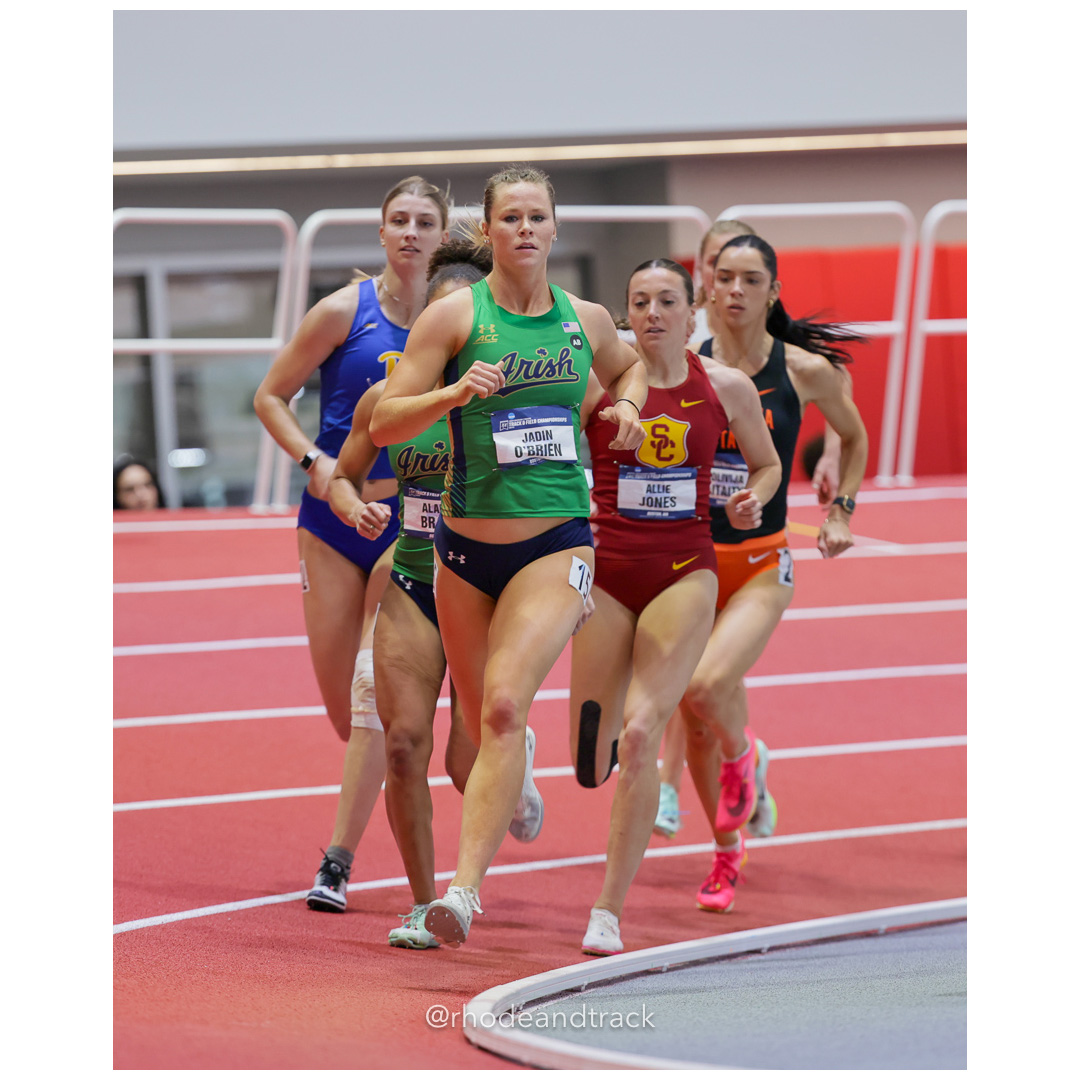 Jadin O'BRIEN Notre Dame Alaina BRADY Notre Dame Destiny MASTERS Wichita State Allie JONES USC Womens Pentathalon 800m 2024 NCAA Division 1…