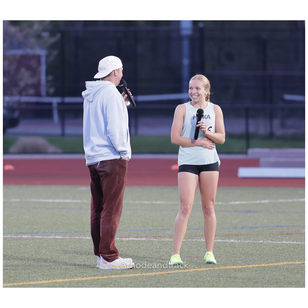 Cary Drake discusses her performance at Bay State Running Elite Scholastic Mile 2024 sponsored by Marathon Sports and Hoka – Bay State Runn…