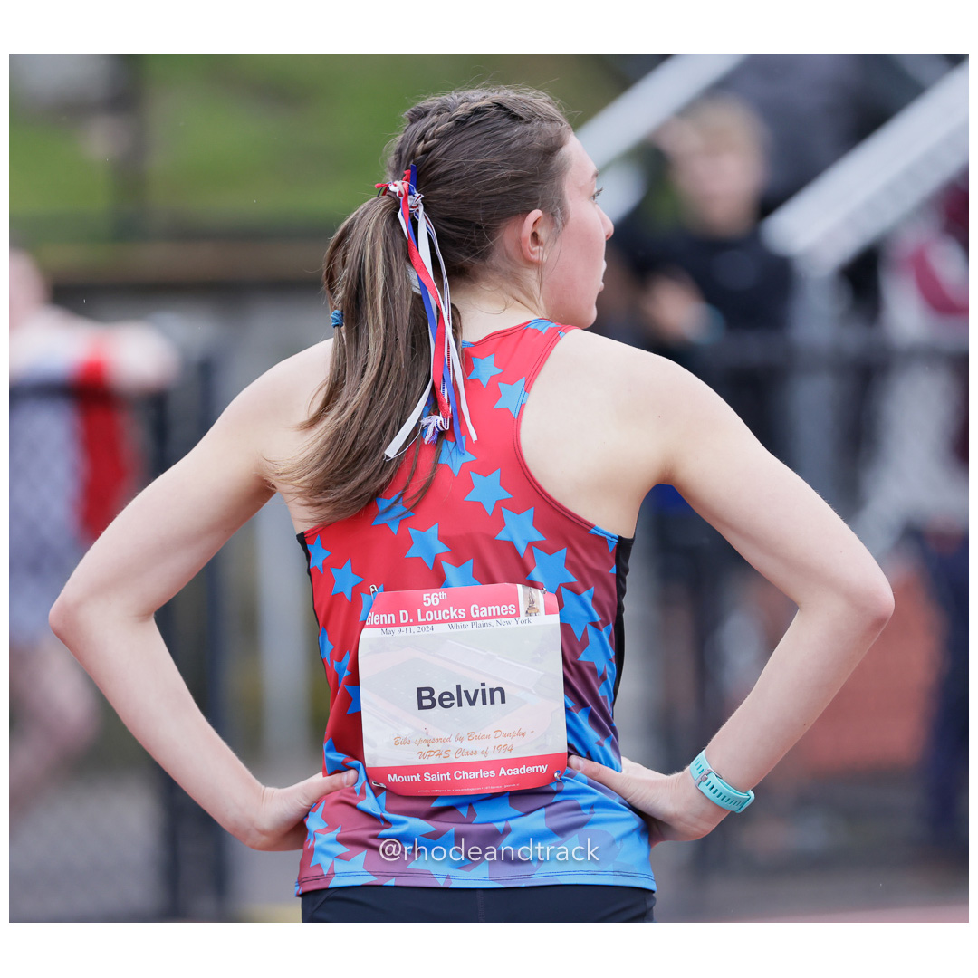 Emmy Belvin, Mount Saint Charles Academy, Woonsocket RI, 2:17.13, Girls 800m, 2024 56th Loucks Games, White Plains, NY – 56th Loucks Games,…