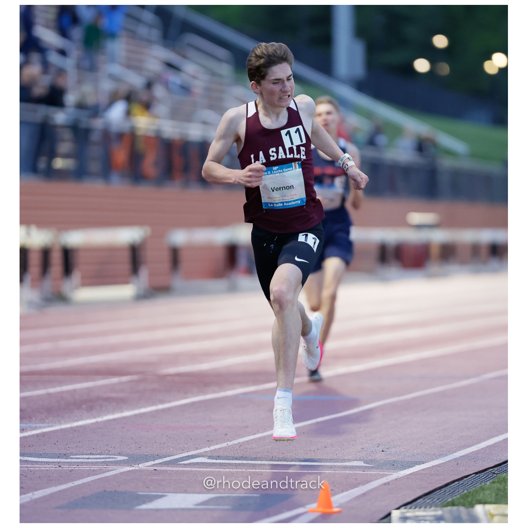 Marshall Vernon, La Salle Academy, Providence, 9:01.62, Boys 3200m, 2024 56th Loucks Games, White Plains, NY – 56th Loucks Games, White Pla…
