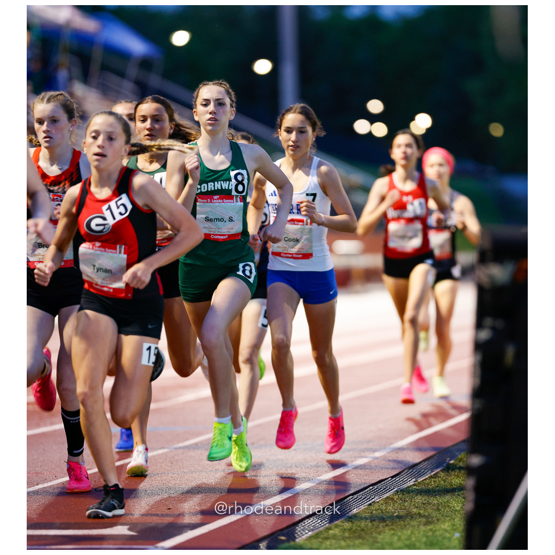 Girls 3200m, 2024 56th Loucks Games, White Plains, NY – 56th Loucks Games, White Plains, NY, High School Outdoor Track and Field – May 11,…