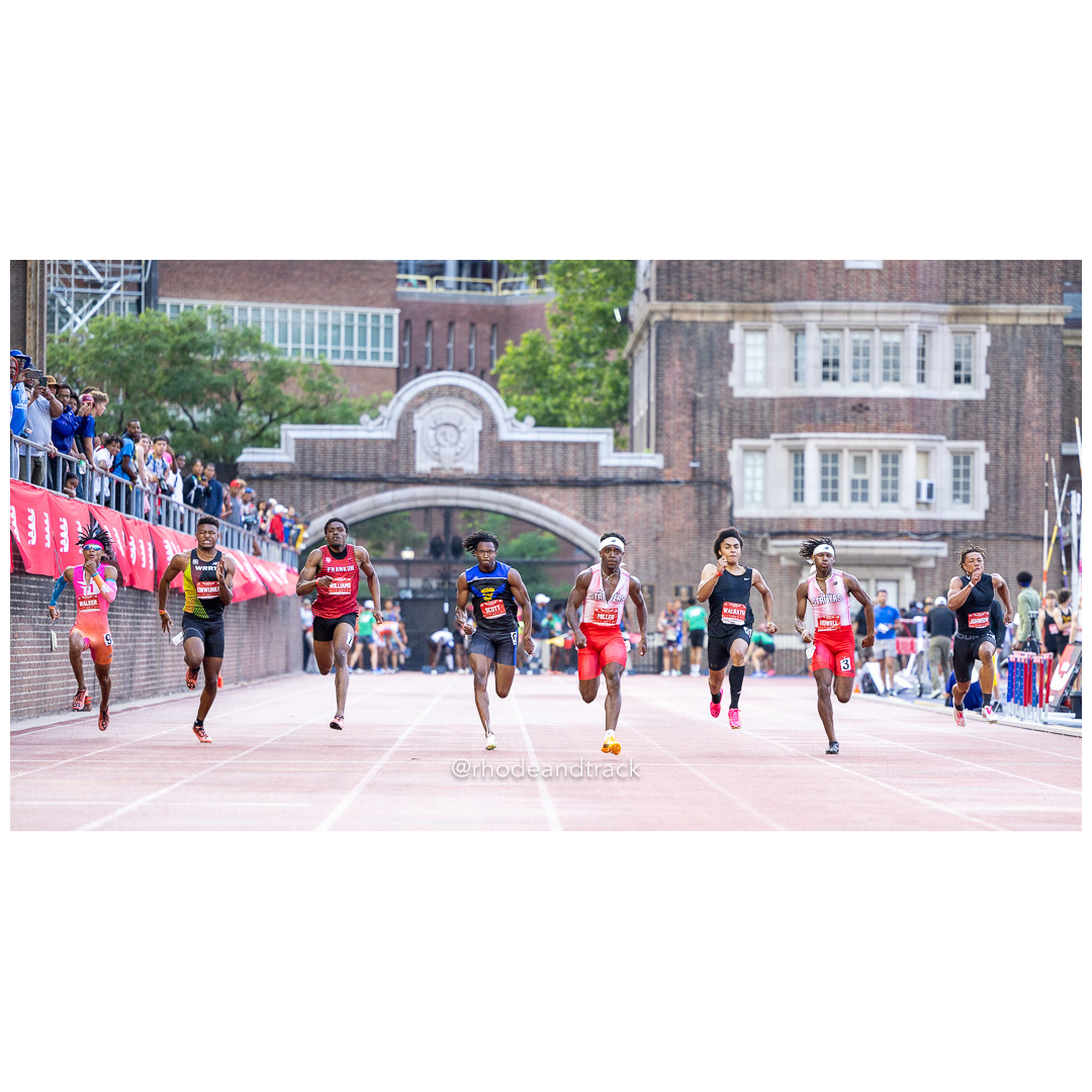 Friday 6/14/2024 100m semifinals - 2024 New Balance Nationals Outdoor, Franklin Field, University of Pennsylvania title=