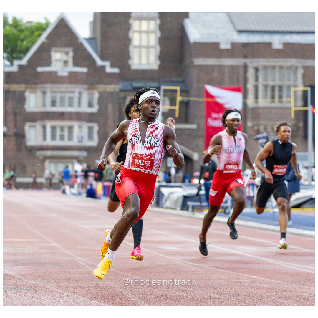 Friday 6/14/2024 100m semifinals - 2024 New Balance Nationals Outdoor, Franklin Field, University of Pennsylvania title=
