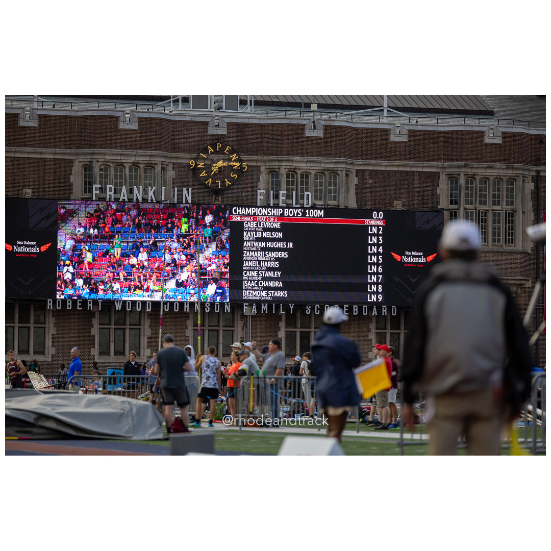 Friday 6/14/2024 100m semifinals - 2024 New Balance Nationals Outdoor, Franklin Field, University of Pennsylvania title=