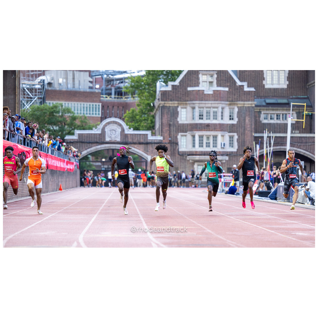 Friday 6/14/2024 100m semifinals - 2024 New Balance Nationals Outdoor, Franklin Field, University of Pennsylvania title=