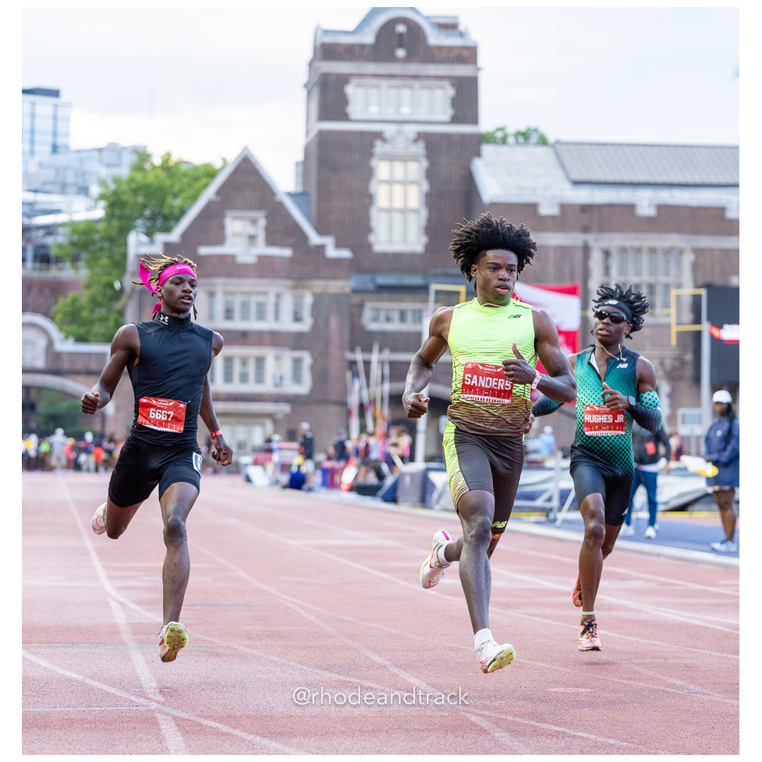 Friday 6/14/2024 100m semifinals - 2024 New Balance Nationals Outdoor, Franklin Field, University of Pennsylvania title=