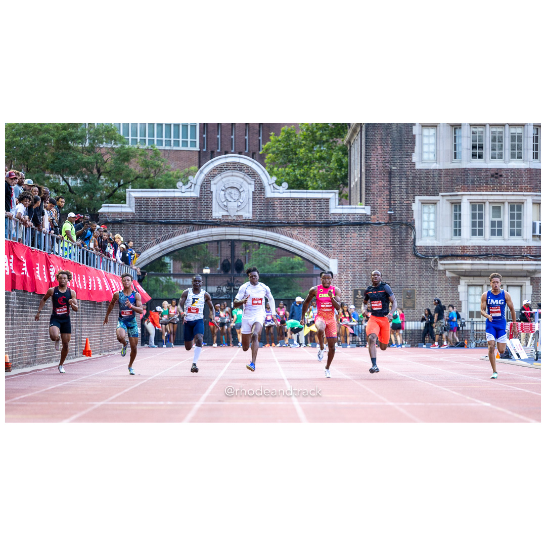 Friday 6/14/2024 100m semifinals - 2024 New Balance Nationals Outdoor, Franklin Field, University of Pennsylvania title=
